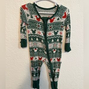 Mickey fair isle little sleepies zippy 0-3